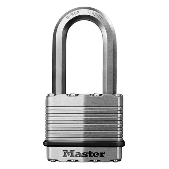 Master Lock Padlock, Solid Steel Lock, 2-1/2 in. Wide, 930DPF - Pad Lock 