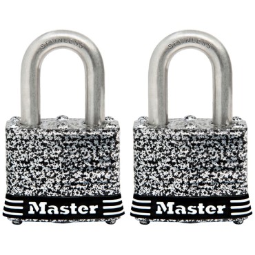Master Lock 3SSTHC 1-9/16 2 PK SS PADLOCK