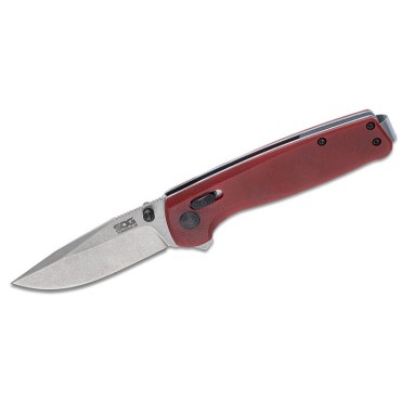 SOG SOGTM1023 Terminus XR G10 Folding Knife, OD Crimson