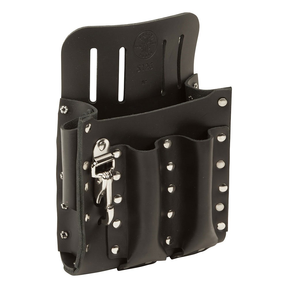 Wylaco Supply Klein 5-Pocket Leather Tool Pouch Knife Snap-5126