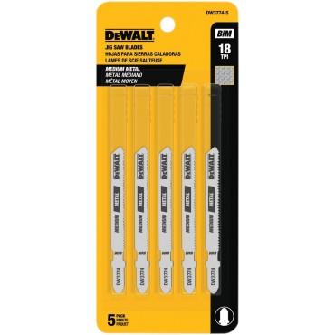DEWALT DW3774-5 3" 18TPI Medium Metal Cut Cobalt Steel T-Shank 5-Pack