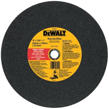 DEWALT 14" x 7/64" x 1" General Purpose Chop Saw Wheel