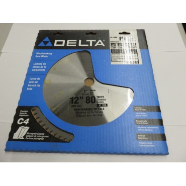 Delta 12" Carbide Metal Cutting Circular Saw Blade, 80T