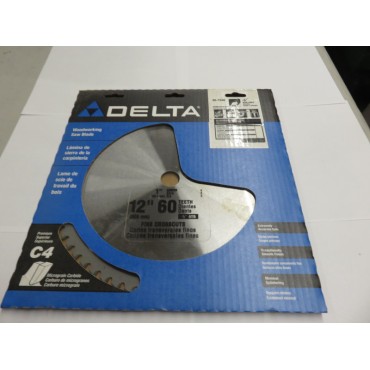 Delta 12" Carbide Crosscut Circular Saw Blade, 60T