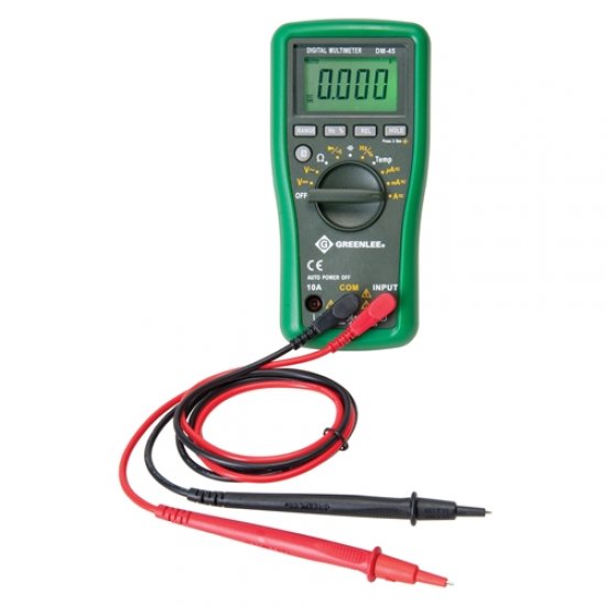 DM6800 Digital Multimeter, Thin, Autoranging, 600 V AC/DC, 10A Current,  Continuity, Resistance