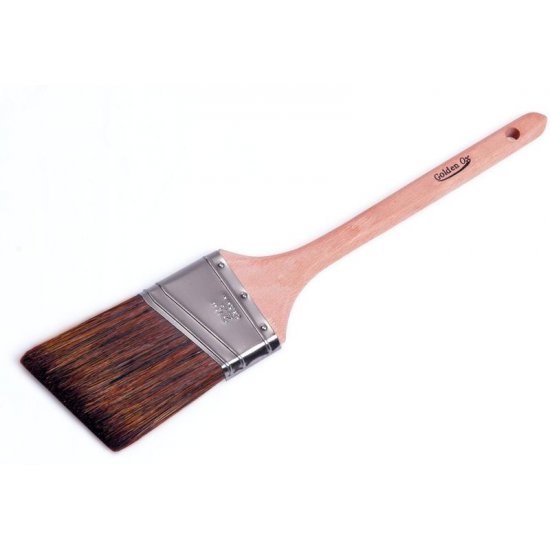 Wooster 2 Angle Sash Paint Brush, Silver CT Polyester Bristle, Wood Handle  5224-2