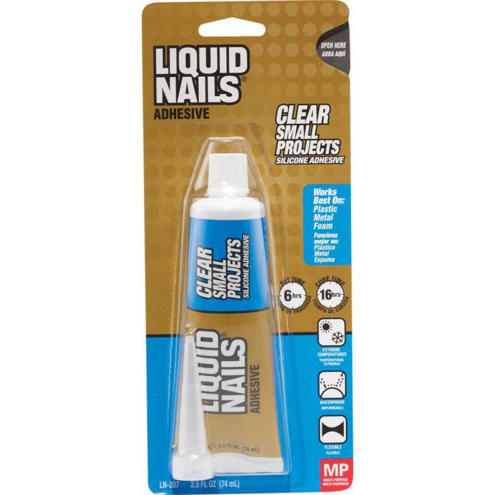 liquid nails dry time on plastic