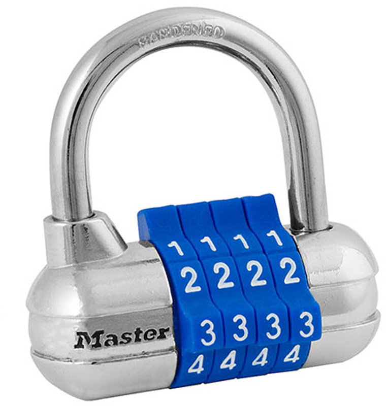 Master Lock 105D Wide Warded Padlock, 1-1/8-inch, Steel,Silver