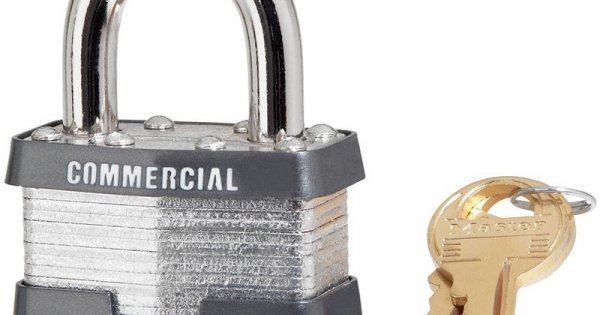 Master Lock Commercial Keyed Padlock 1-in Shackle Keyed Alike to A383 Key  Code in the Padlocks department at