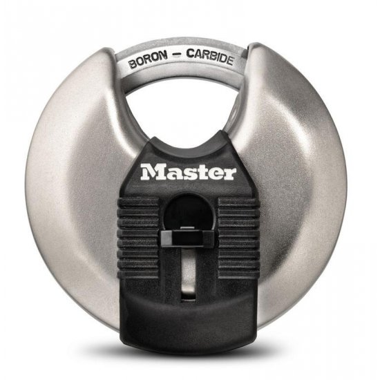 Master Lock 105D Wide Warded Padlock, 1-1/8-inch, Steel,Silver
