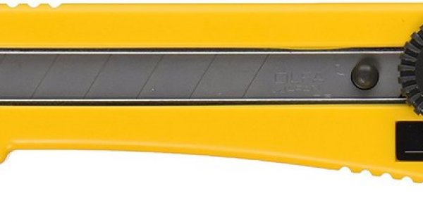 Olfa 1072198 LA-X 18mm Fiberglass Rubber Grip Heavy-Duty Utility Knife (3-pack)