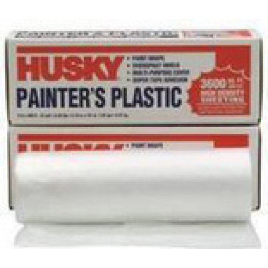 Husky Cf0610c 10' x 100' Clear Plastic Sheeting