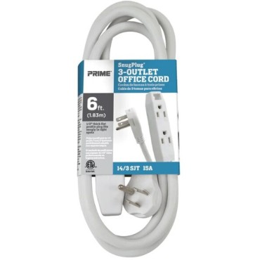 EC930706K 6 3 PLUG EXT CORD  