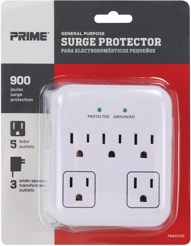 Prime 4-Outlet Wall Tap with Corded Remote Switch PBFSTAP