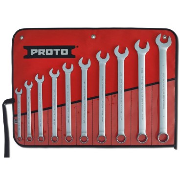 Proto® 10 Piece Satin Combination ASD Wrench Set - 12 Point