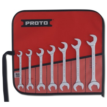 Proto® 7 Piece Full Polish Angle Open-End Wrench Set