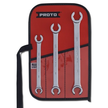 Proto® 3 Piece Double End Flare Nut Wrench Set - 6 Point