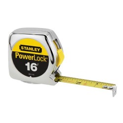 Stanley 39-130 PowerLock Key Chain Measuring Tape, 3' x 1/4