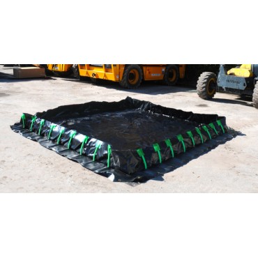 Ultratech Containment Berm, Stake Wall Model:  6'  X 6'  X 1' - Copolymer 2000, 28 Oz.