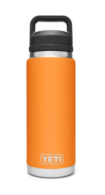 YETI Rambler KING CRAB ORANGE 26 oz Bottle with Chug Cap NEW