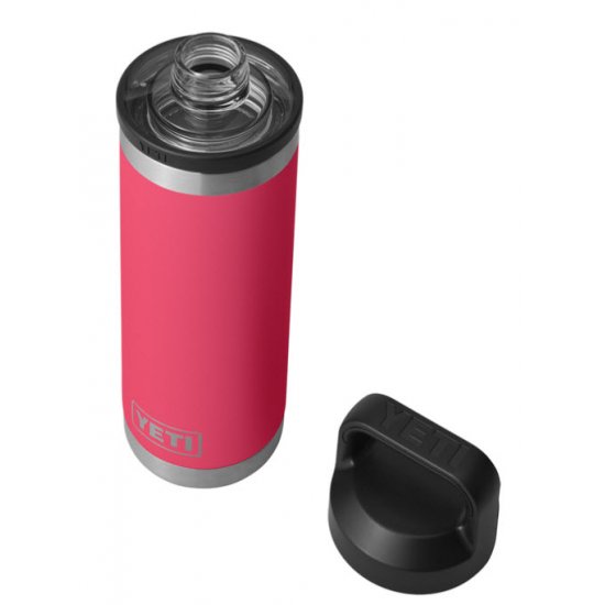 YETI Rambler 18 oz Bottle, Stainless Steel, Vacuum Insulated, with Hot Shot  Cap, Bimini Pink