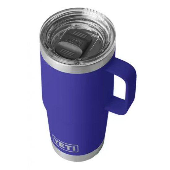 Rambler Insulated Tumbler, Stainless Steel, 20 oz, Pacific Blue