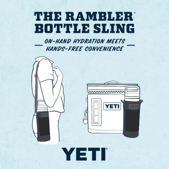 YETI- Rambler Bottle Sling Large / Nordic Blue