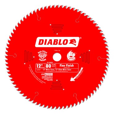Diablo 12" X 80 Tooth X 1" Fine Finish