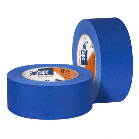 2'' x 60 yd UV Blue Outdoor Masking Tape