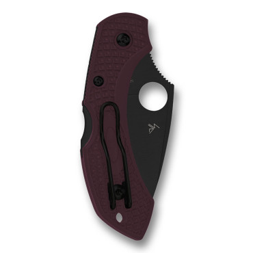 Spyderco Dragonfly 2 Burgundy Sprint Run Folding Knife C28BGBKP2