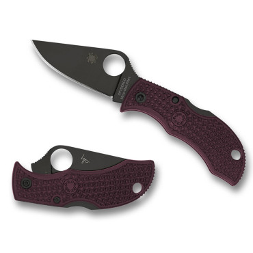 Spyderco Manbug Folding Knife Burgundy MBBGBKP