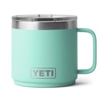 New Yeti Rambler 14 oz Triplegrip Handle Camp Cup Mug - Seafoam