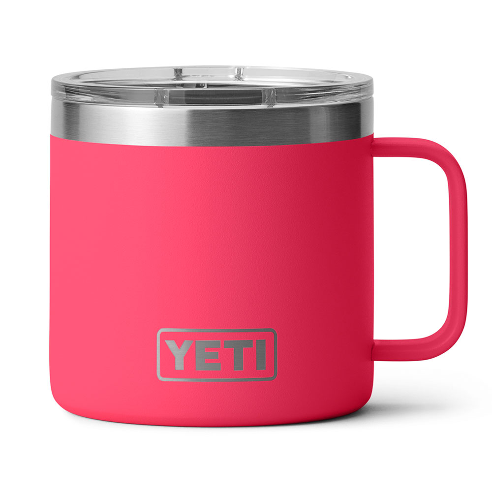 YETI 35 oz POWER PINK STRAW LID Rambler Mug Cup Handle Limited Edition NEW