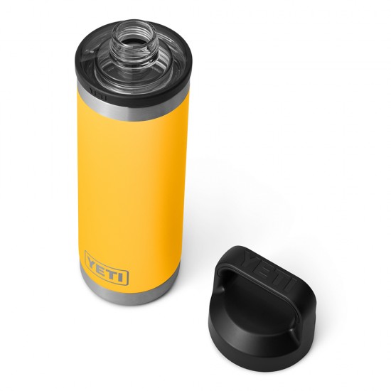 YETI Rambler 18 oz Bottle, Stainless Steel, Vacuum Insulated, with Hot Shot  Cap, Alpine Yellow