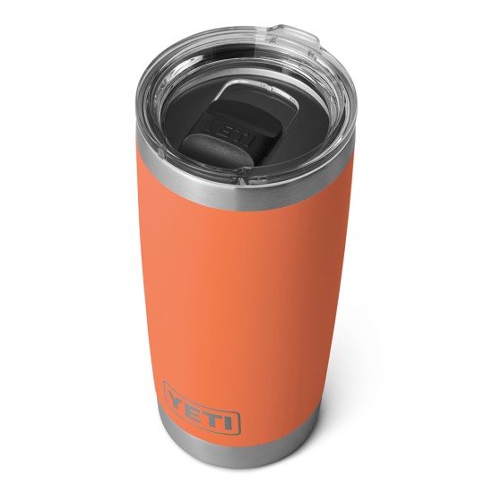 Desert Clay Orange YETI Rambler 20 oz Travel Mug with Magslider Lid & Handle