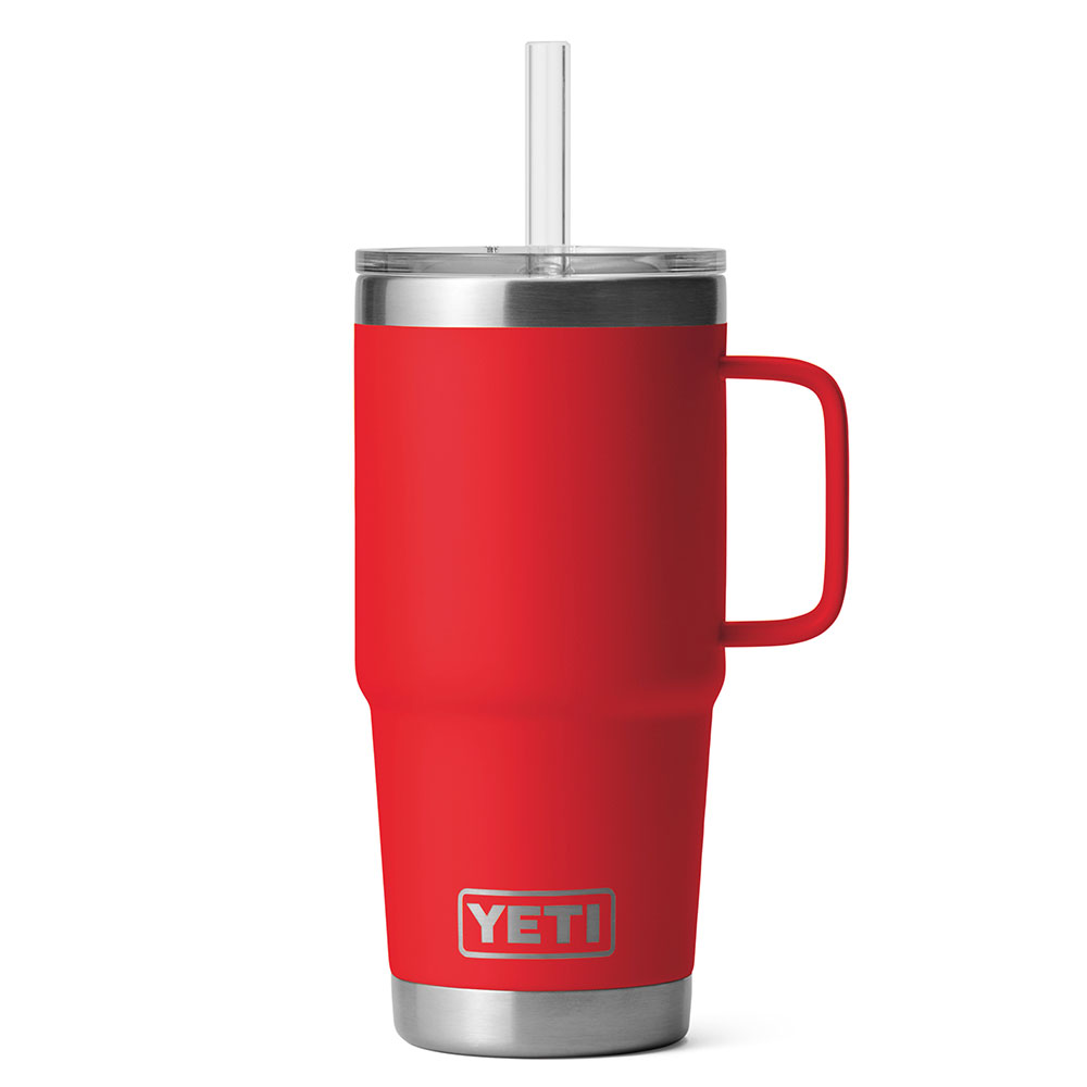 YETI Rambler 25 oz Straw Mug, Vacuum Insulated, Stainless  Steel, Navy: Home & Kitchen
