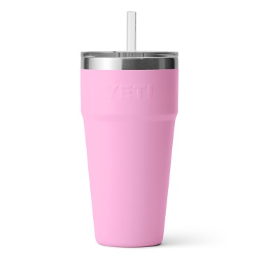 YETI Rambler 26 oz Straw Cup Power Pink