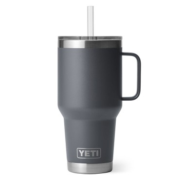 YETI Rambler 35 oz Mug with Straw Lid Charcoal