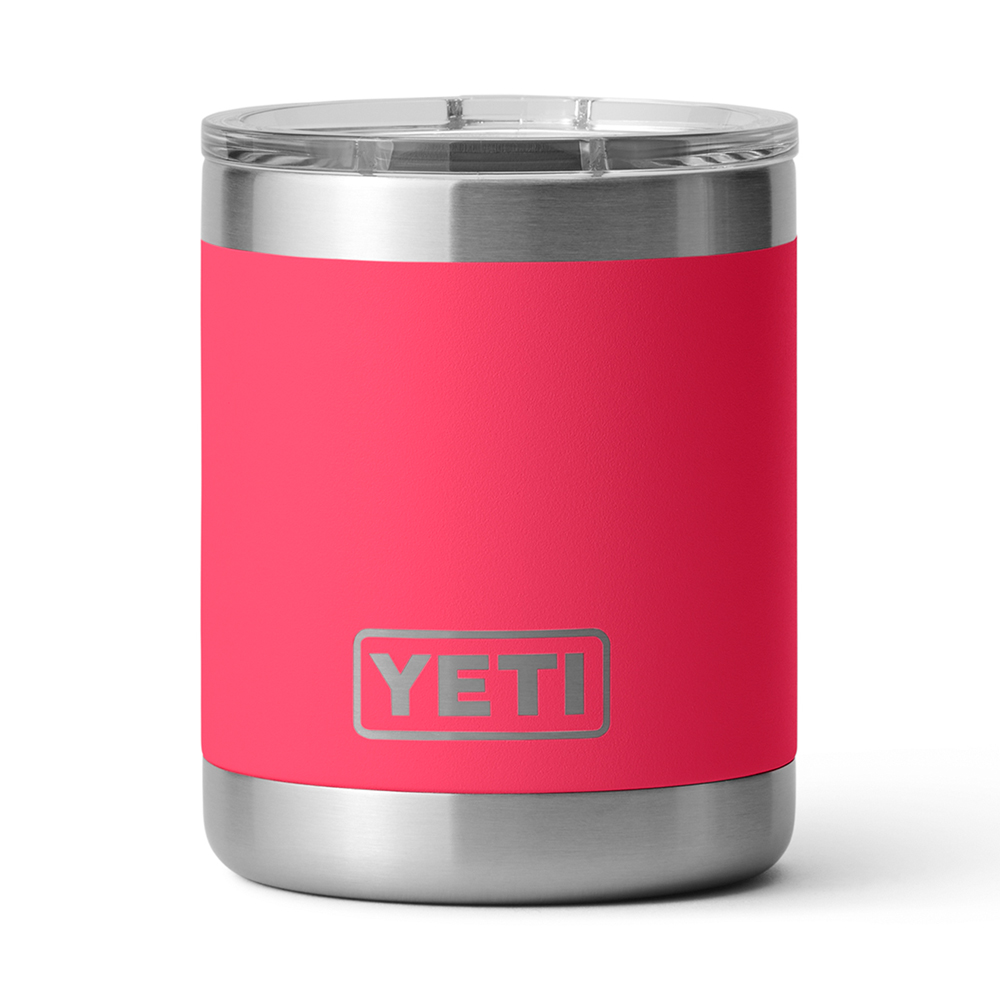YETI Rambler 10 oz Lowball, Vacuum Insulated, Stainless Steel  with MagSlider Lid, Sandstone Pink: Tumblers & Water Glasses