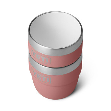 Yeti Rambler 4 oz Stackable Espresso Cups Sandstone Pink