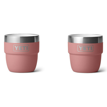 Yeti Rambler 4 oz Stackable Espresso Cups Sandstone Pink