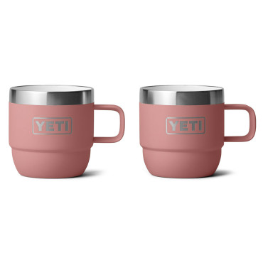 Yeti Rambler 6 oz Stackable Espresso Mugs Sandstone Pink