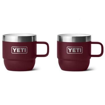 Yeti Rambler 6 oz Stackable Espresso Mugs Wild Vine Red