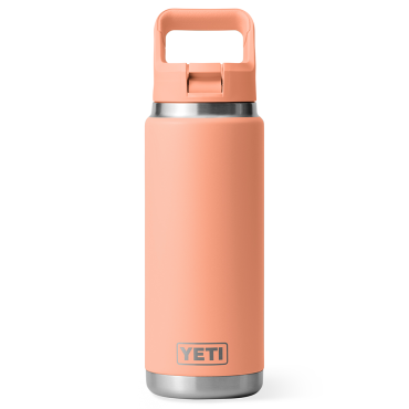 YETI Rambler 26 Oz Bottle with Straw Cap Peach