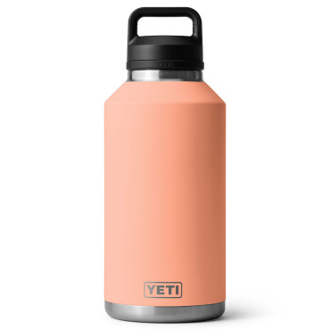 Yeti Rambler 64 Oz Bottle with Chug Cap Peach