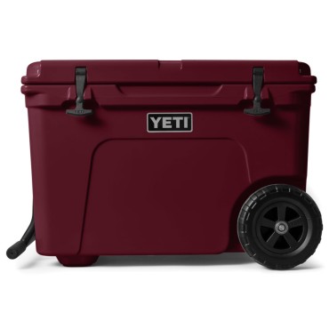 YETI Tundra Haul Wheeled Cooler Wild Vine Red