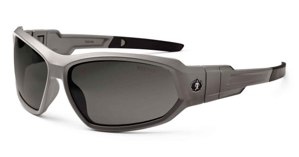 Ergodyne LOKI Smoke Lens Matte Gray Safety Glasses Goggles